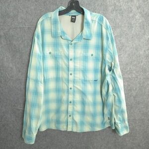 REI Co-op Shirt Button Up Plaid Mens 3XL Long Sleeve Hiking Outdoor Check Nylon
